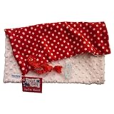 Sweet Ruby Pink Dot Pacifier Blanket