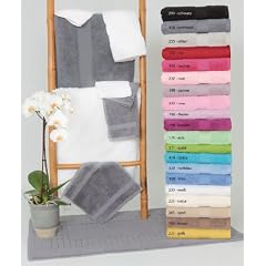 Frottee Waschhandschuhe Waschlappen VENEZIA 16x22 cm, diverse Farben (6er Pack), Farbe:Gelb (225)