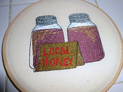 Local Honey 6 inch Embroidery Art Hoop