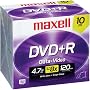 MAXELL DVD+R 4.7GB DVD Recordable Disc ( 10-Pack )