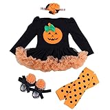 （ワボーズ） Waboats ハロウィンパンプキン キッズコスチューム レディース ガールズ ロングスリーブ ワンピースセット 2 XL