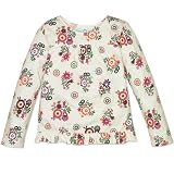 The Childrens Place Girls Print Ruffle Top Shirt Sizes 4 - 14