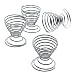 Global Decor 1600 4 Piece Spiral Egg Cup Set (Chrome-Plated)