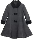 Rothschild Swing Shape Bow Coat 2T-6X Little Girls Wool Coats