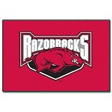 Arkansas Razorbacks College Style Tufted 39x59 Floor Rug by 
