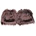 Ecosco Faux Fur Wrist Cuffs Warmer Cover Furry Leg Warmer Costume Set (20cm-Leopard)