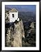 Bell Tower in Village Built on Steep Limestone Crag, Guadalest, Costa Blanca, Valencia Region, Spain Framed Art Poster Print by Tony Waltham, 39x49
