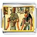 Pugster Golden Italian Charm Bracelet Plated Egyptian- Horus And Nefertiti Photo