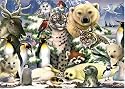 Jumbo Puzzle - Animals in the Snow 1000 piece puzzle