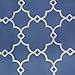 Amazon Brand – Pinzon 300-Thread-Count Lattice Duvet Cover Set - Full/Queen, Bijou Blue