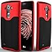 LG G4 Case, Caseology® [Wavelength Series] Textured Pattern Grip Cover [Black / Red] [Shock Proof] for G4 - Black / Red
