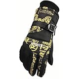 Runtlly Women's Outdoor Skiing Gloves Winter Warm Gloves Full Finger Waterproof Gloves Athletic Gloves