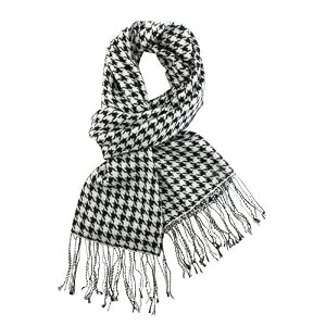 Buy 100% Pashmina Cashmere Houndstooth Pattern Tassel Ends Long Scarf--in Various Colors by var goTwisterProductImageStrings = new Object();goTwisterProductImageStrings['prodImageNotAvailTextNoColor'] = 