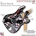 Abstract 02 Red WraptorSkinz Skin fits Rock Band Stratocaster Guitar for Nintendo Wii, XBOX 360, PS2 & PS3 (GUITAR NOT INCLUDED)
