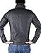 Senfloco Men's Stand Collar Multi Pocket PU Leather Motorcycle Jacket