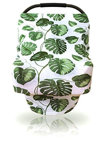 Leap Day Unisex Multi-use Stretchy Baby Car Seat Canopy, Nursing Cover, High Chair/Shopping Cart Cover, Exclusive 