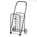 Black Folding Shopping Cart