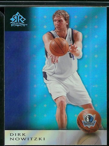 2006 /07 Upper Deck Reflections Dirk Nowitzki Dallas Mavericks Basketball Card #21 - Mint Condition - Shipped In Protective ScrewDown Case !