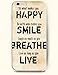 iPhone Case,OOFIT iPhone 6 (4.7) Hard Case Happy Smile Live Quote