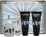Curve Chill by Liz Claiborne for Men 4 Piece Set Includes: 4.2 oz Cologne Spray + 0.5 oz Cologne Travel Spray + 3.4 oz Cooling Skin Soother + 3.4 oz Cooling Hair & Body Wash + Reusable Plastic Case