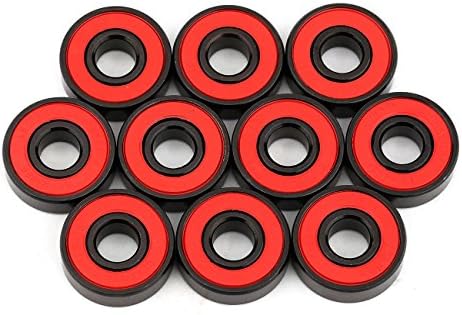 Black UGIN 1 Set of Skateboard Longboard Bearings ABEC 7 Stainless Black 8pcs New, Chrome steel