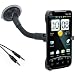 HTC Evo 4g Car Mount with Flexible Gooseneck - Vertical and Horizontal View + 3.5mm Aux Cable