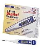 9-second Rigid Tip Digital Thermometer, Fahrenheit