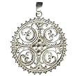 Amulets and Talismans Sterling Silver Jewelry 1 Inches (spndt051)