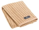 Cannon Vertical Rib Stripe Kitchen Towel, Beige