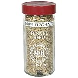 Morton & Bassett Organic Fennel Seed, 1.2-Ounce Jars (Pack of 3)