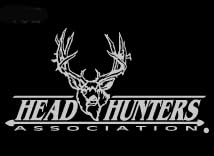 Head Hunters Association Upstream Images Silver Vinyl Wildlife Car Truck Window Decal Sticker