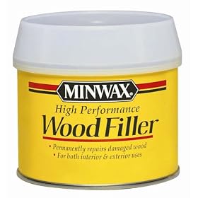 Miniwax High-Performance Wood Filler, 6-Ounce Can #41600