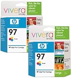 HP No. 97 Tri-Color Ink Cartridge Twin Pack (C9363W)