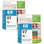HP No. 97 Tri-Color Ink Cartridge Twin Pack (C9363W)