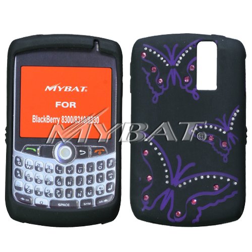 Diamond Butterfly Laser-Cut Silicone Skin Cover for Blackberry 8300 8310 8320 8330 Protector Case