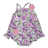 Bathing:iPlay Ultimate Ruffle Swim Diaper Ruffle Tanksuit, Lavender, 3T
