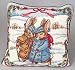 Kitchen & Housewares : Beatrix Potter - Out on a Stroll Needlepoint Pillow - 14 inches