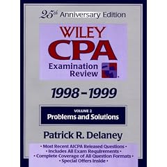 Wiley Cpa Examination Review, 1998-1999: Problems and Solutions (25th Edition. Vol 2 of a 2 Volume Set)