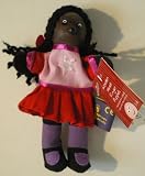 Black Girl Wooden Headed Finger Puppet