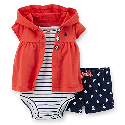 Carter's Baby Girls' 3 Piece 4th of July Short Set (Baby)