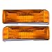Brock Replacement Driver and Passenger Park Signal Front Marker Lights Lamps Compatible with 91-94 Explorer Ranger Bronco II