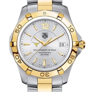 University of Texas TAG Heuer Watch - Men's Two-Tone Aquaracer at M.LaHart