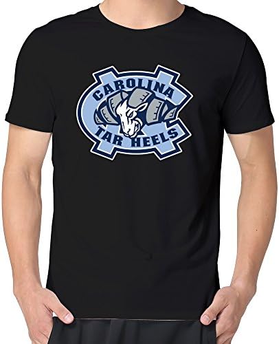 100% Cotton Man's Carolina Tar Heels Icon T Shirts Black