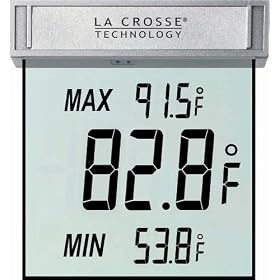 La Crosse Technology WS-1025 Digital Window Thermometer