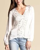 Silk & Lace Top GLISTENING SNOW (M) Reviews 51TRXNiKqBL. SL160 Silk & Lace Top GLISTENING SNOW (M) Reviews