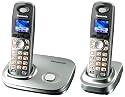 Panasonic KX-TG8012GS, DECT Schnurlostelefon mit Farbdisplay und zusätzlichem Mobilteil inkl. Ladeschale,silber