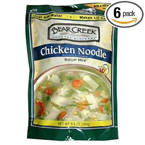 Bear Creek Country Kitchens Chicken Noodle Soup Mix 9.3 Ounce Bags (Pack of 6)