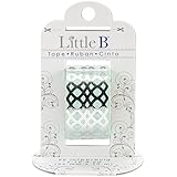 Little B 100408 Decorative Foil Paper Tape, Silver Honeycomb
