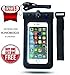 H2NO Universal Waterproof Cell Phone Carrying Case for All Apple iPhones Including The 6 Plus, Samsung Galaxy & Other Similar Sized Devices - Great Stocking Stuffers - IPX8 Certified to 100 Feet