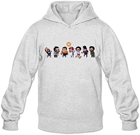 Men's Funny Picture Funhaus Fan Art Long Sleeve Hoody Ash L